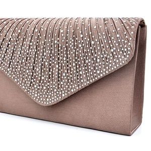 Women Evening Envelope Handbag Party Bridal Clutch
